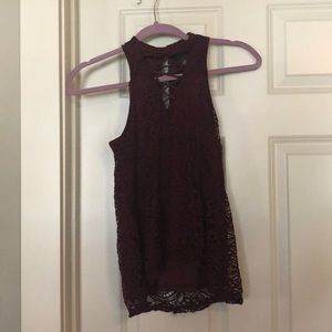 Maroon tank top